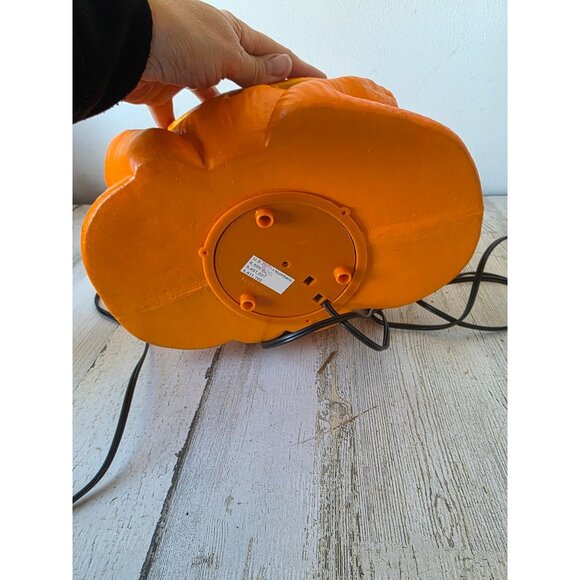 Light up pumpkin jack-o'-lantern Halloween decor table top vintage - Picture 8 of 8